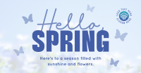 Spring Greeting Quote Facebook Ad