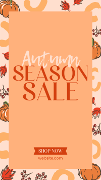 Leaves and Pumpkin Promo Sale Instagram Reel