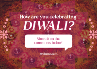 Diwali Engagement Postcard Image Preview