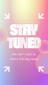 Stay Tuned for Big News Instagram Reel Image Preview