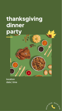 Thanksgiving Dinner Party Instagram Story