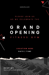 Fitness Gym Grand Opening Invitation Image Preview