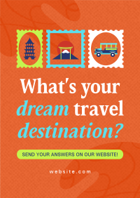 Quirky Travel Destination Poster