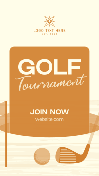 Simple Golf Tournament Facebook Story