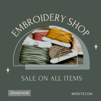 Embroidery Materials Instagram Post Image Preview