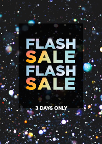 Flash Sale Confetti Poster Image Preview