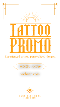 Tattoo Studio Promo Instagram Reel Image Preview