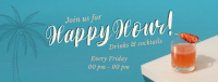 Classy Happy Hour Facebook Cover Design