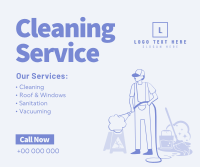 Professional Cleaner Services Facebook Post Design