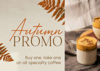 Autumn Coffee Promo Postcard