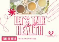 Health Wellness Podcast Postcard