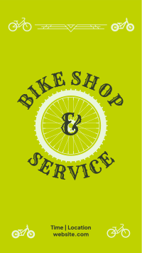 Bike Shop and Service Instagram Story