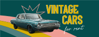 Vintage Car Rental Facebook Cover