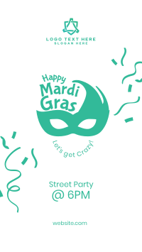 Mardi Gras Masquerade Facebook Story