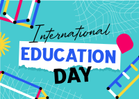 Education Celebration Postcard