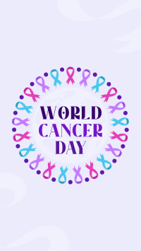 Cancer Day Ribbon Facebook Story