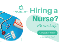 Nurse for Hire Postcard