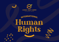 Human Rights Day Postcard Design
