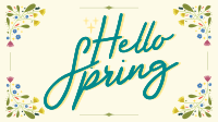 Floral Hello Spring Animation