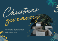 Christmas Giveaway Postcard Design