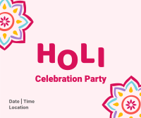 Holi Get Together Facebook Post