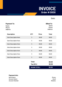 Engineer Invoice example 3