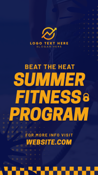 Summer Fitness Training Facebook Story Design