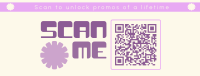 Fun Minimalist QR Promo Facebook Cover Design