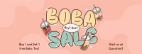 Delightful Boba Sale Facebook Cover Design