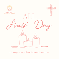 Soul's Day Candle Instagram Post