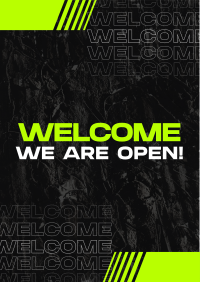 Grunge Welcome Texture  Flyer