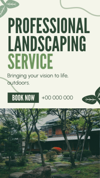 Organic Landscaping Service Facebook Story Design