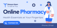 Online Pharmacy Twitter Post Design