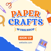 Kids Paper Crafts Instagram Post