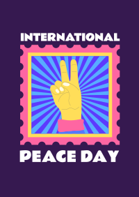 Peace Day Stamp Poster