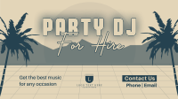 Synthwave DJ Party Service YouTube Video Design