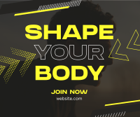 Body Fitness Center Facebook Post Design