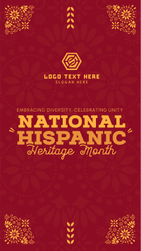 Hispanic Heritage Month Patterns Facebook Story