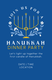 Hanukkah Light Invitation