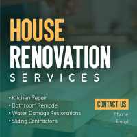 House Renovation Linkedin Post Design