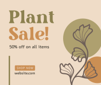 Artistic Plant Sale Facebook Post