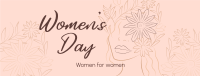  Aesthetic Women's Day Facebook Cover Design