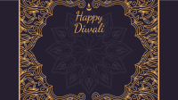 Fancy Diwali Greeting Zoom Background