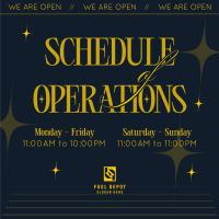 Quirky Operating Hours Instagram Post Image Preview