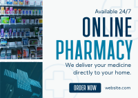 Online Pharmacy Business Postcard