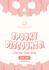 Halloween Pumpkin Discount Poster