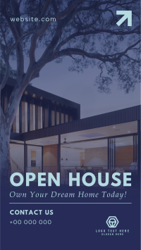 Modern Open House Today Instagram Story