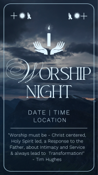 Modern Worship Night TikTok Video