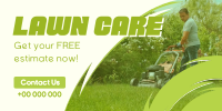 Lawn Maintenance Services Twitter Post