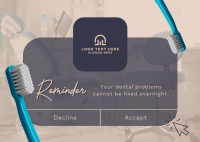 Dental Reminder Postcard